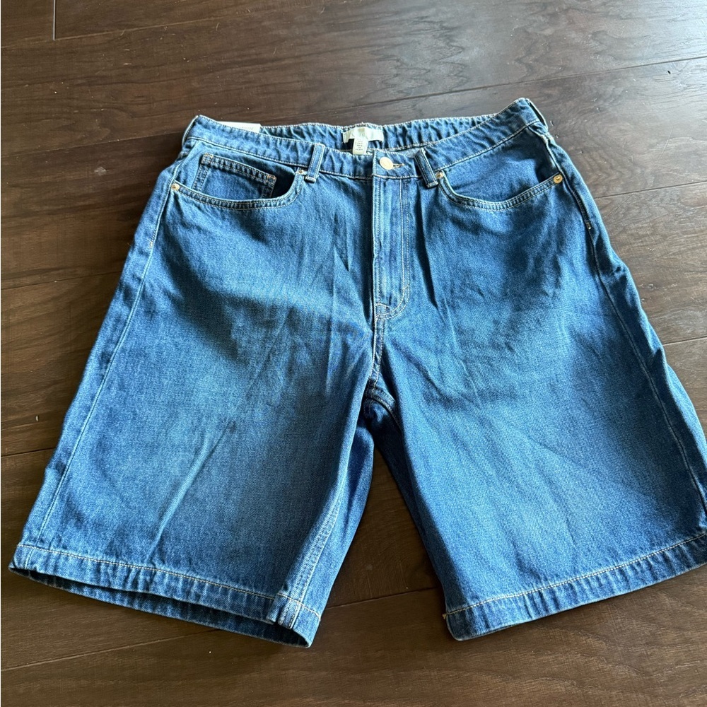 Unisex Blue Denim Shorts/ Jort
